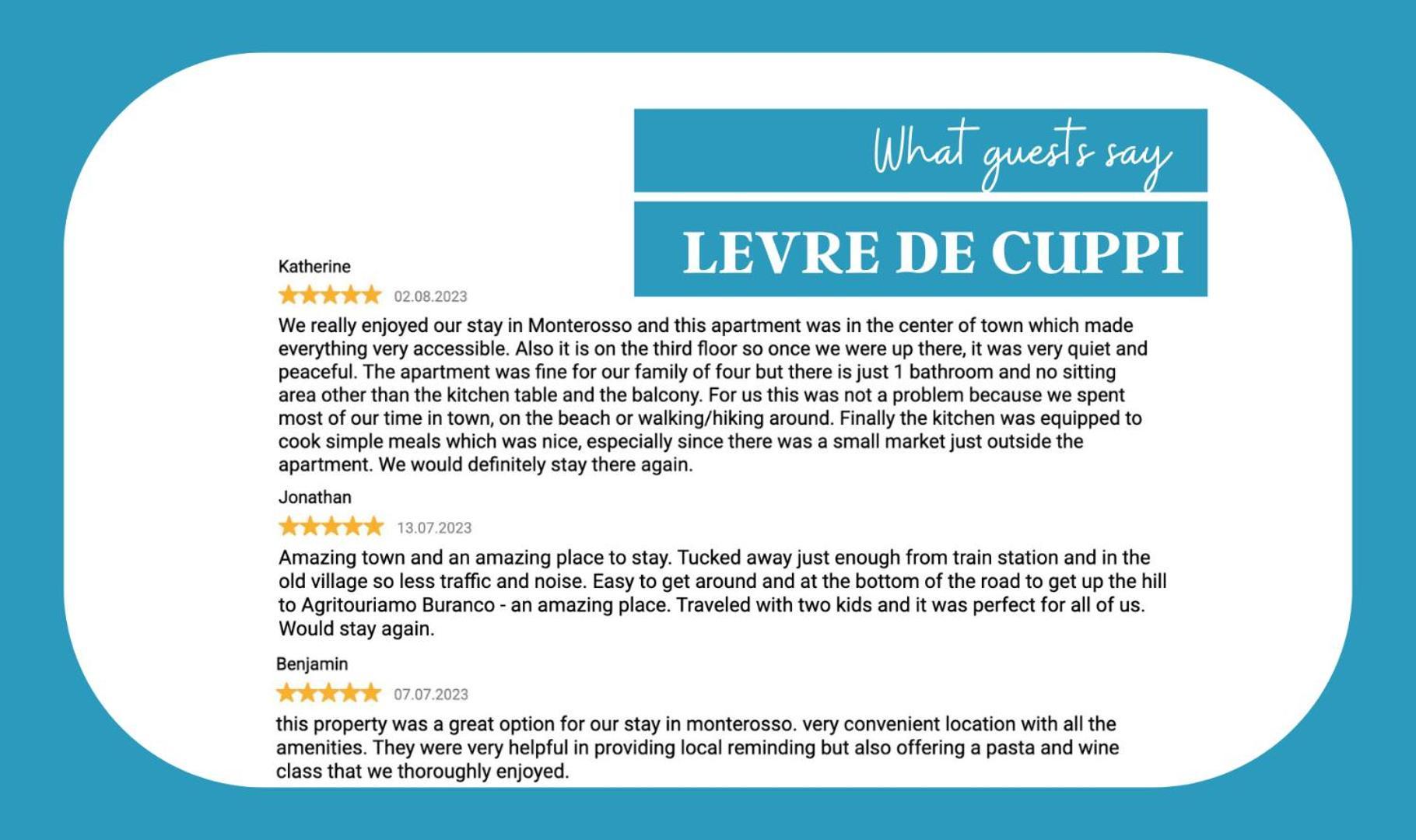 Апартаменты Levre De Cuppi Монтероссо-аль-Маре Экстерьер фото
